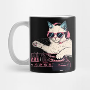 Cat DJ Flowing Mug